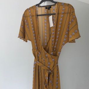 NWT Wishlist Mustard Wrap Maxi